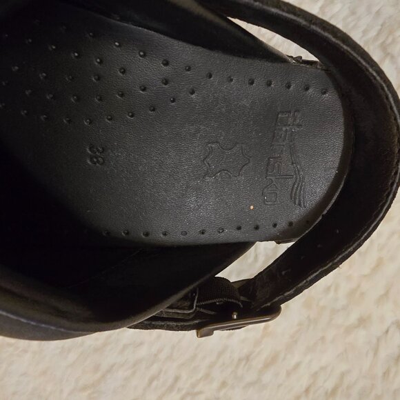 Dansko Black Slingback Clogs Size 38 NEW With Box - Picture 9 of 15